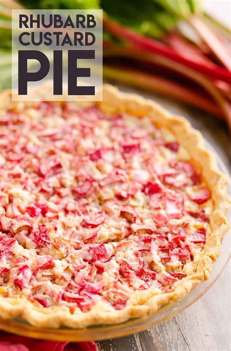 Rhubarb Custard Pie