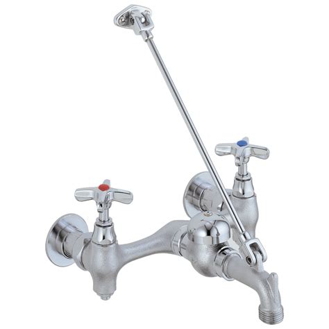 Delta Commercial Two Handle 8" Wall Mount Service Sink Faucet in Chrome 28T9 - Walmart.com ...