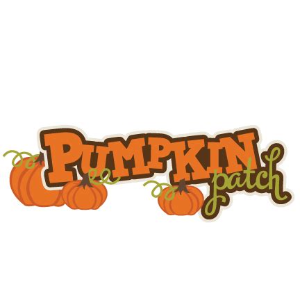 Pumpkin Patch SVG scrapbook title pumpkin svg files fall svg cuts ...