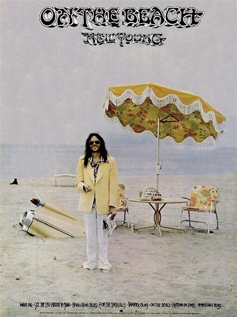 Neil Young - On The Beach.LP ad by Reprise Records. | Neil young, Beach posters, Album cover art