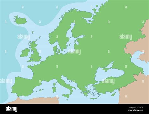 Physical map of Europe Vector Illustration Stock Vector Image & Art - Alamy