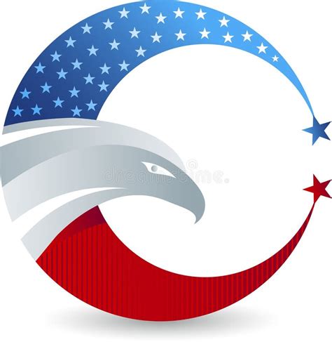 Bald Eagle American Flag Logo Stock Vector - Illustration of backgrounds, freedom: 39935110