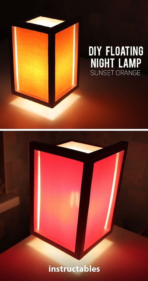 DIY "Floating" Night Lamp #lighting #decor #woodworking | Diy lamp shade, Diy lamp, Night lamps