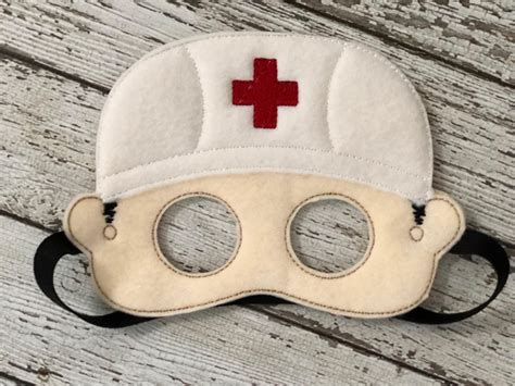 Nurse Costume Mask Nurse Mask Male Nurse Mask Male Nurse | Etsy