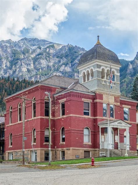 Historic Ouray County Courthouse Stock Photo - Image of federal, column ...