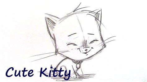 How to Draw a Cute Kitten (Step By Step) - YouTube