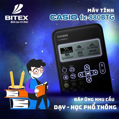 MÁY TÍNH CASIO FX-880 BTG - SIÊU PHẨM MÁY TÍNH SẮP RA MẮT T8/2022 – BITEXSHOP