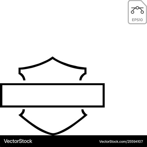 Harley davidson emblem or icon abstract isolated Vector Image