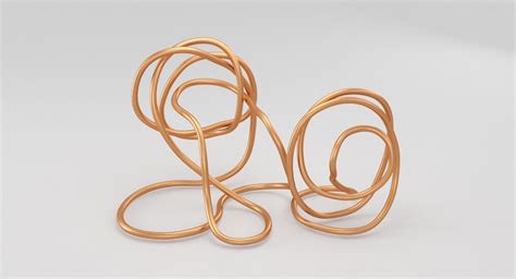 Copper Wire Sculpture | 3D model | Wire sculpture, Sculpture, Copper wire