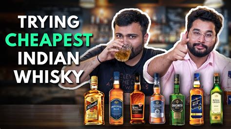 Trying 8 CHEAPEST Indian Whiskies | The Urban Guide - YouTube