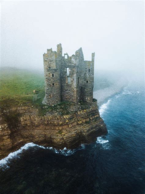 Castle ruins in Scotland | Royalty free stock photo | High Resolution image