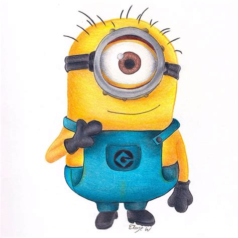 cute little drawing of a minion from despicable me Minions, Minion Art, Minion Theme, Cute Easy ...