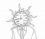 Skibbidi Toilet Multiverse Sundial Clockman Coloring Pages  Rainbow sketch template