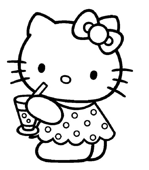 Hello Kitty coloring page for kids - Hello Kitty Coloring Pages for Kids