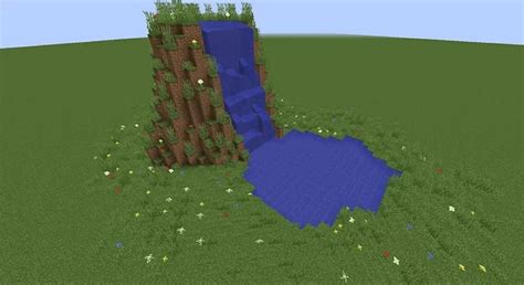 How to build a waterfall in Minecraft