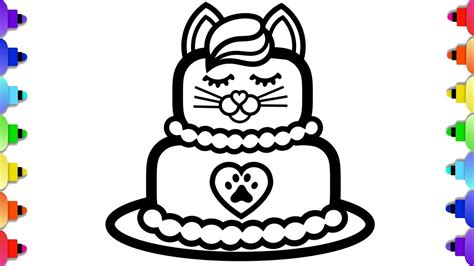 So Cute Unicorn Cake Coloring Pages 1 4 mln prosmotrov 2 goda nazad