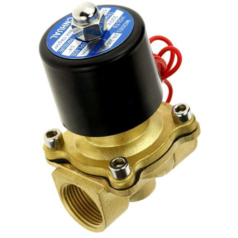 1/2" Brass Electric Solenoid Valve Water Air AC 110V Normal Closed ...