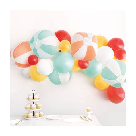 Summer Beach Ball Latex Balloon Arch Kit, 25 pc