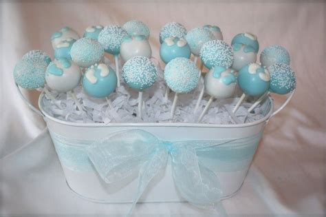 Baby Shower Cookies and Cake Pops | Blue cake pops, Baby shower cake ...