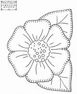 Single Flower Printable Embroidery Patterns sketch template