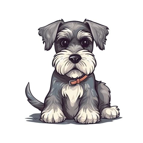 Schnauzer Cartoon Dog Clipart, 24077543 PNG