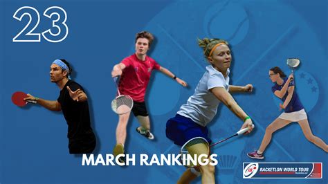 Jacobsen is the new world no 1, Penttinen jumps back in the top 10 | March Rankings - Racketlon.net