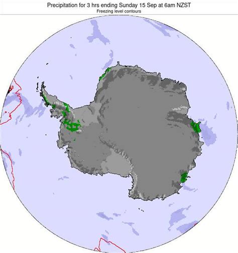 Antarctica Precipitation for 3 hrs ending Thursday 28 Nov at 1pm NZDT