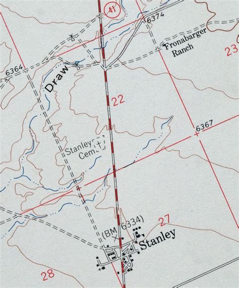 1960 Stanley New Mexico Moriarty Vintage 15-minute USGS Topographic Topo Map | eBay