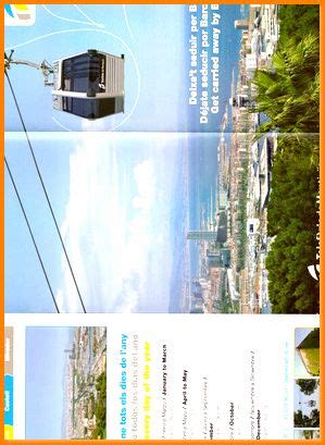 Libro triptico folleto original telesferico montjuic barcelona by Oficial | DMBeeBookstore