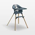 Stokke Clikk Blue Fjord Baby High Chair with Adjustable Footrest ...