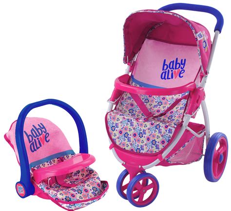 Baby Alive Doll Travel Stroller Carriage Travel Car Seat Feeding Chair GIRL GIFT | eBay