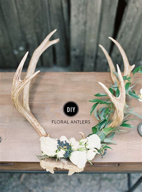 DIY Holiday Floral Antlers | Floral antlers, Antlers decor, Antler wall ...