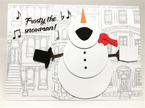 singing snowman Christmas Card