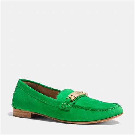 COACH Kimmie Loafer in Green - Lyst