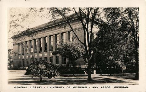 General Library, University of Michigan Ann Arbor, MI Postcard