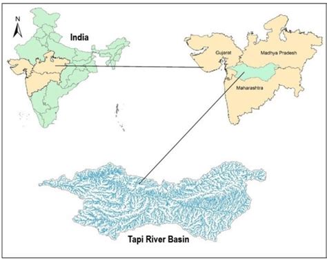 Location map of the study area showing the Tapti/Tapi river basin. | Download Scientific Diagram