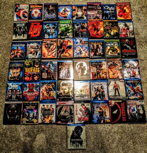 My Entire Marvel Movie Collection- which one's am I missing? : dvdcollection