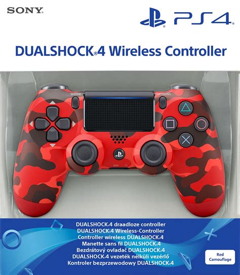 PlayStation 4 DualShock 4 Controller v2 - Red Camouflage (PS4)(New ...