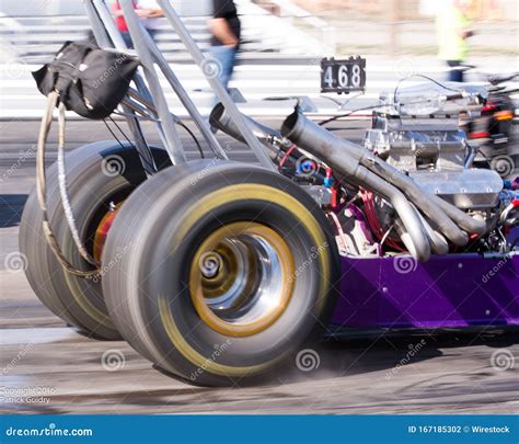 Dragster Burn Out stock photo. Image of rail, race, speed - 167185302