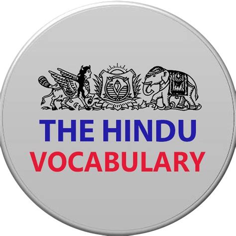 "The Hindu Vocabulary" — @The_Hindu_Vocabs Telegram-kanali — TGStat