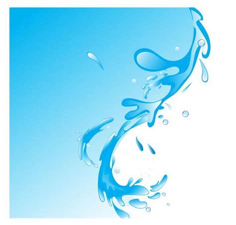 Beautiful water splash. Free Vector / 4Vector