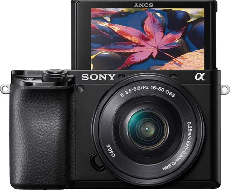 Sony Alpha 6100 Mirrorless 4K Video Camera with E PZ 16-50mm Lens Black ILCE6100L/B - Best Buy