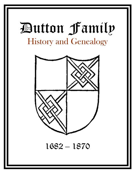 Dutton Family History and Genealogy | eBooks | History