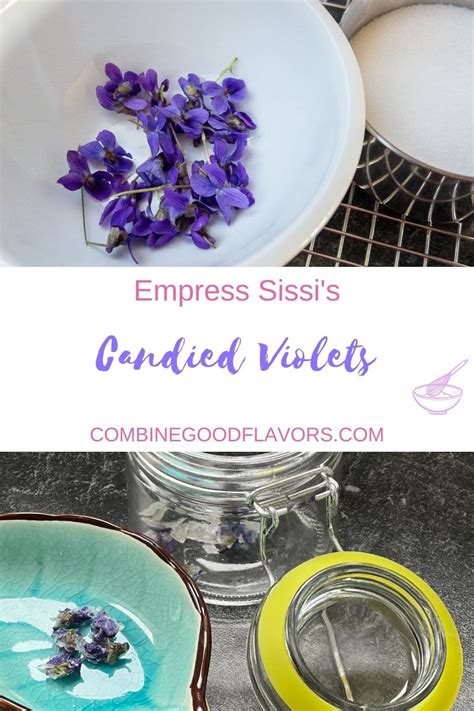 How to make Candied Violets - combinegoodflavors.com