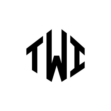 TWI letter logo design with polygon shape. TWI polygon and cube shape ...