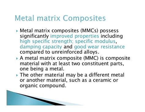 Metal matrix Composites