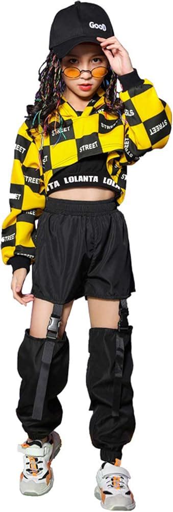 LOLANTA Girls Hip Hop Clothes Set,Sporty Tracksuit Street Dance Outfit Give you more choice FREE ...