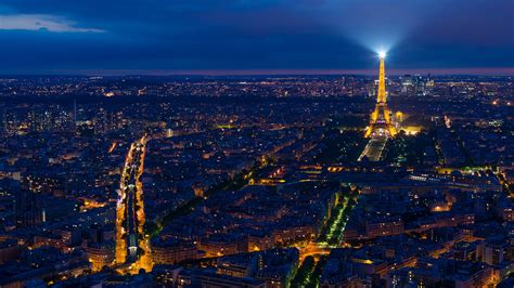 eiffel tower, night city, paris, france, city lights 4k, HD Wallpaper | Rare Gallery