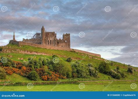 The Rock of Cashel at Sunset Stock Photo - Image of sunset, evening: 31568082