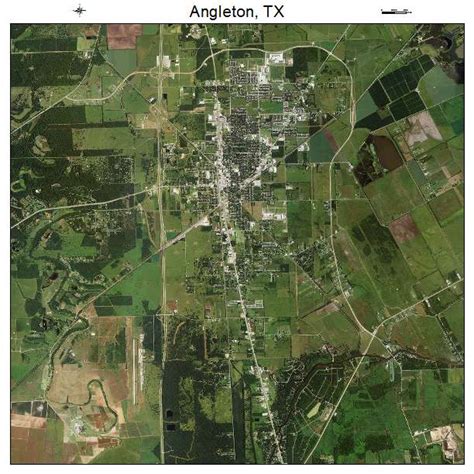 Aerial Photography Map of Angleton, TX Texas